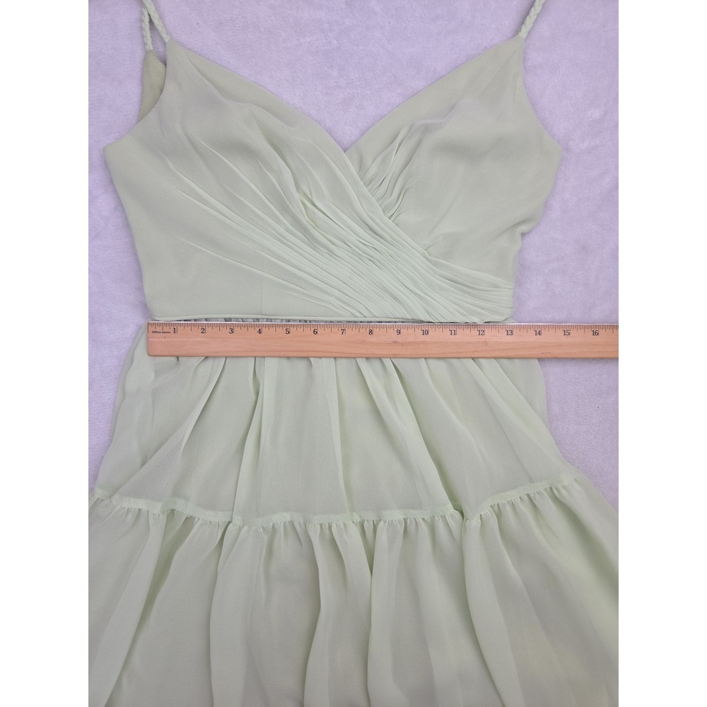 Mac Duggal Chiffon Braided Strap Tiered Formal Mini Dress Mint Green Size 2 NWT‎ - Picture 12 of 14
